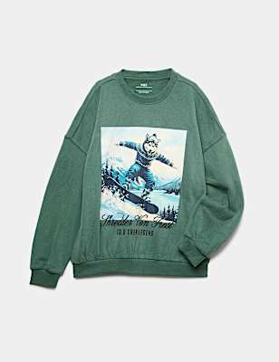 Cotton Rich Christmas Sweatshirt