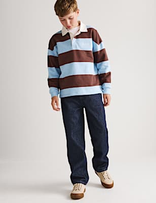 Relaxed Baggy Pure Cotton Jeans (6-16 Yrs)