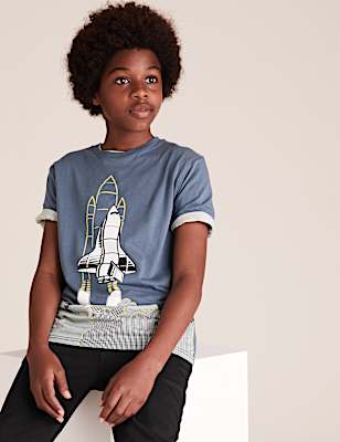 Pure Cotton Rocket T-Shirt (6-16 Yrs)