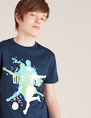 Pure Cotton Football T-Shirt
