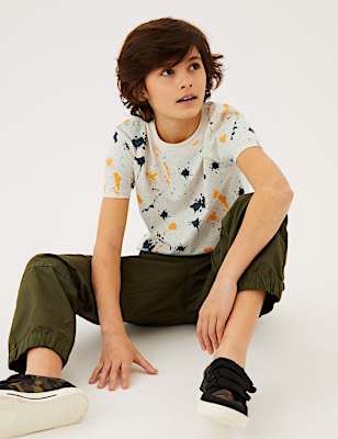 Pure Cotton Paint Splatter T-Shirt (6-16 Yrs)