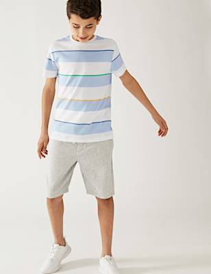 Pure Cotton Striped T-Shirt