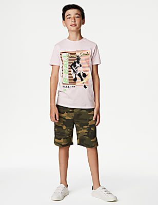 Cotton Rich Camouflage Shorts (6-16 Yrs)