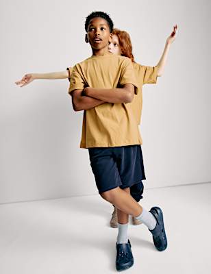 Pure Cotton Plain T-Shirt (2-16 Yrs)