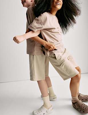 Cotton Rich Elasticated Waist Shorts (6-16 Yrs)