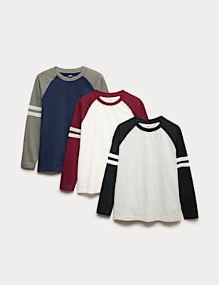 3pk Pure Cotton Tops (2-16 Yrs)