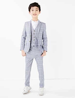 Checked Suit Jacket (2-16 Yrs)