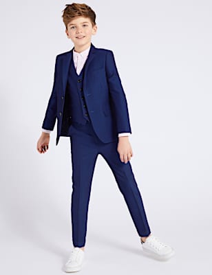 2 Button Notch Lapel Jacket (3-16 Yrs)