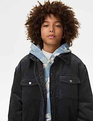 Cord Fleece Lined Shacket (6-16 Yrs)