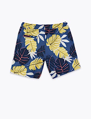 Leaf Design Swim Shorts (6-16 Yrs)