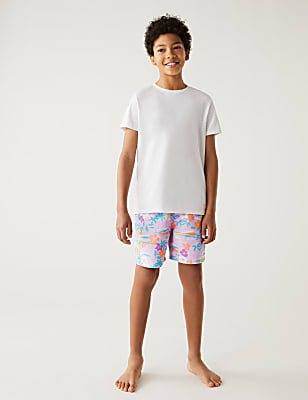 Tropical Swim Shorts (6-16 Yrs)