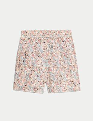 Ditsy Floral Shorter Length Swim Shorts (6-16 Yrs)