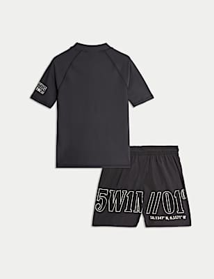 2pc Graphic Swim Set (6-16 Yrs)