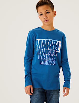 Pure Cotton Marvel Superheroes&trade; Top (6-16 Yrs)