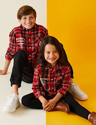Pure Cotton Harry Potter&trade; Checked Shirt (2-16 Yrs)