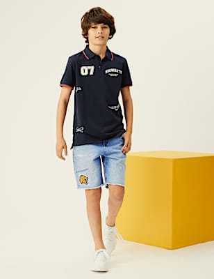 Pure Cotton Denim Harry Potter&trade; Shorts (2-16 Yrs)