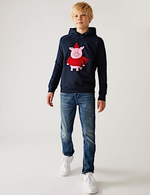 Cotton Rich Percy Pig™ Hoodie  (6 -16 Yrs)