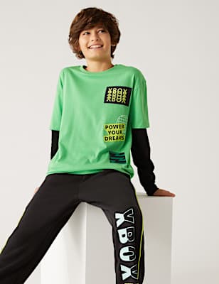 Pure Cotton Xbox™ Mock Sleeve Top