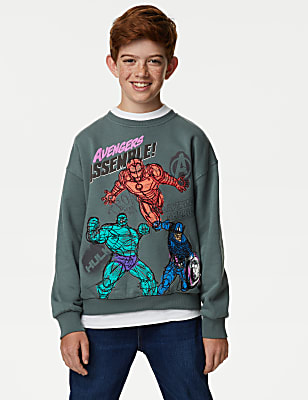 Cotton Rich Marvel&trade; Sweatshirt (6-16 Yrs)