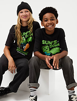 Pure Cotton Minecraft&trade; T-Shirt (6-16 Yrs)