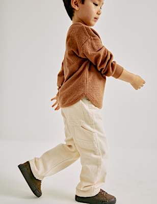 Pure Cotton Denim Carpenter Jeans (2-8 Yrs)
