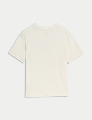 Cotton Rich Slogan T-Shirt (2-8 Yrs)