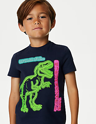 Pure Cotton Dinosaur T-Shirt (2-8 Yrs)