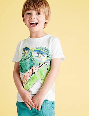 Pure Cotton Dinosaur T-Shirt