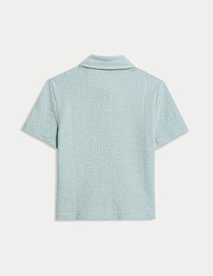 Cotton Rich Textured Polo Shirt (2-8 Yrs)