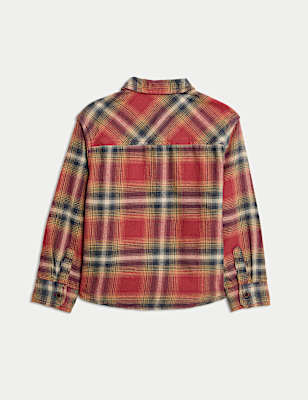 Pure Cotton Brushed Checked Shirt (2-8 Yrs)