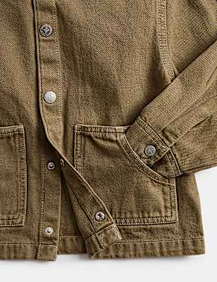Pure Cotton Denim Overshirt (2-8 Yrs)