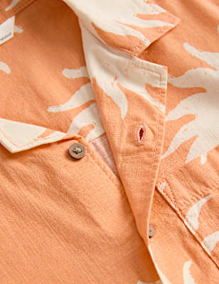 Pure Cotton Patterned Shirt (2-8 Yrs)