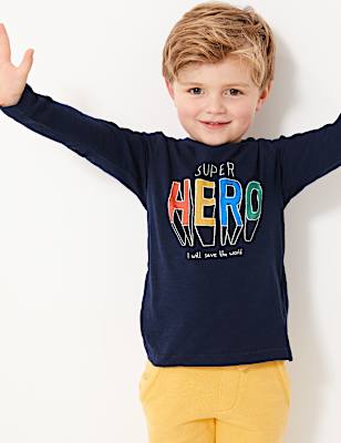 Pure Cotton Super Hero Top (2-7 Yrs)