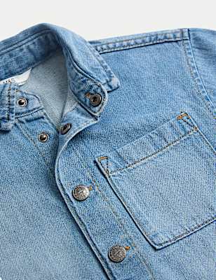 Pure Cotton Denim Shirt (2-8 Yrs)