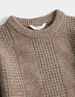 Textured Knitted Jumper (2-8 Yrs)