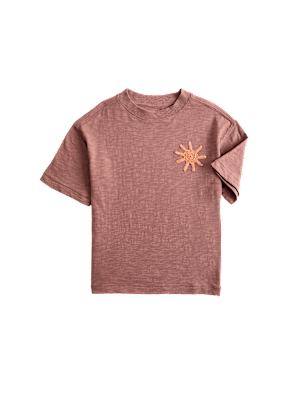 Pure Cotton Embroidered T-Shirt (2-8 Yrs)
