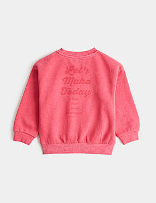 Cotton Rich Graphic Sweatshirt (2-8 Yrs)