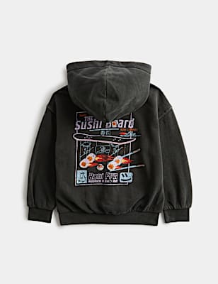 Cotton Rich Sushi Graphic Hoodie (2-8 Yrs)