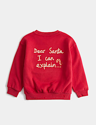 Cotton Rich Christmas Sweatshirt (2-8 Yrs)