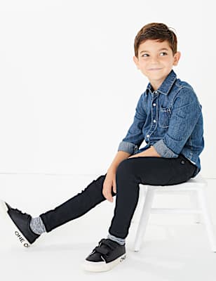 Regular Fit Cotton Stretch Jeans (3 Months - 7 Years)