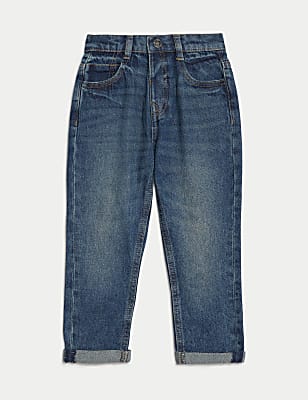 Relaxed Pure Cotton Elasticated Waist Jeans (2-8 Yrs)