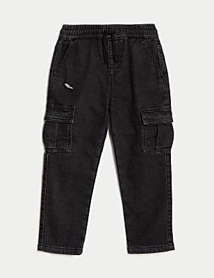 Regular Denim Cargo Jeans (2-8 Yrs)