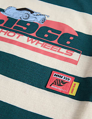 Pure Cotton Hot Wheels&trade; Mock Sleeve Top (2-8 Yrs)