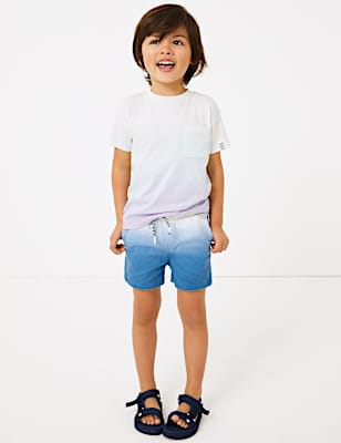 Pure Cotton Rugby Shorts (2-7 Yrs)