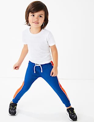 Cotton Rich Side Stripe Joggers (2-7 Years)