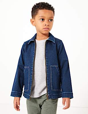 Cotton Rich Boxy Denim Jacket (2-7 Years)