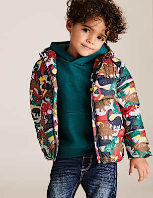 Stormwear&trade; Dinosaur Print Padded Jacket (2-7 Yrs)
