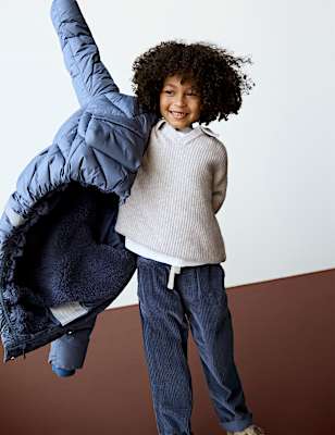 Midweight Padded Hooded Coat (2-8 Yrs)