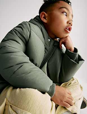 Longline Padded Hooded Coat (2-8 Yrs)