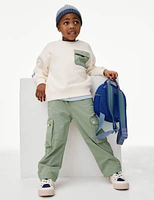 Elasticated Waist Cargo Trousers (2-8 Yrs)